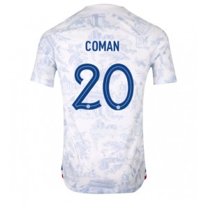 Frankrig Kingsley Coman #20 Udebanetrøje VM 2022 Kort ærmer